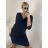 Women's Elegant Long Sleeve Dress (S/M ONE SIZE) ITALIAN FASHION IMM23M6062 black S / M