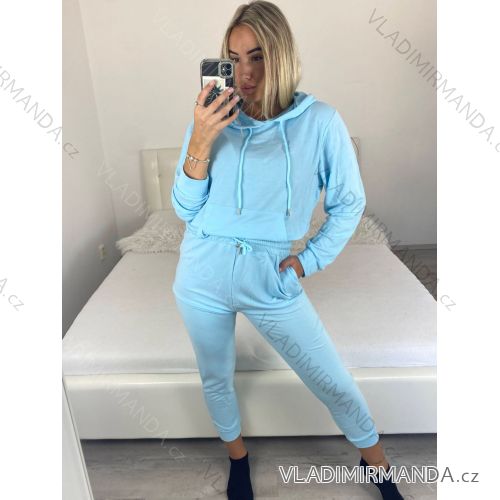 Women's long velvet sweatpants (S-XL) TURKISH FASHION TMWL20633