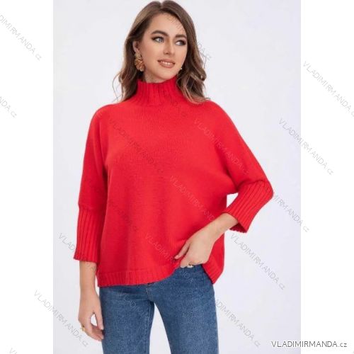 Women's Long Sleeve Knitted Sweater (S/M ONE SIZE) ITALIAN FASHION IMPSH231630