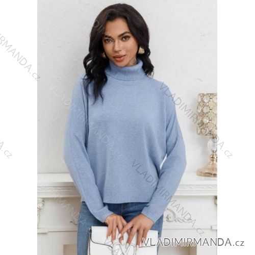 Women's Long Sleeve Knitted Sweater (S/M ONE SIZE) ITALIAN FASHION IMPSH231630