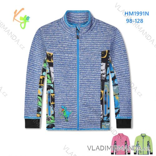 Zip-up sweatshirt for children, girls and boys (98-128) KUGO HM1991N