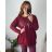 Women's Plus Size Long Sleeve Tunic (3XL/4XL/5XL ONE SIZE) ITALIAN FASHION IM423550  wine