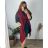 Long sleeve jacket (one size) ITALIAN MODA IMC17324 L / XL wine