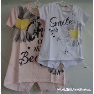 T-shirt short sleeve for children and adolescent girls (116-146) GLASS BEAR P-7001
