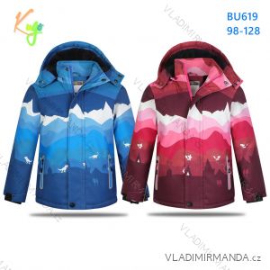 Winter Sports Ski Jacket with Lumbar Snow Belt Kids T-Shirt (98-128) KUGO TB263