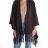 Women's Long Sleeve Poncho (S/M ONE SIZE) ITALIAN FASHION IMPLI2320508