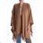 Women's Long Sleeve Poncho (S/M ONE SIZE) ITALIAN FASHION IMPLI2320508