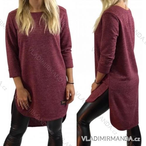 Women's Long Long Sleeve Extended Tunic (L / XL ONE SIZE) ITALIAN FASHION IMD211117