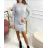 Women's Knitted Long Sleeve Dress (L/XL ONE SIZE) ITALIAN FASHION IMD211019