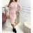 Women's Knitted Long Sleeve Dress (L/XL ONE SIZE) ITALIAN FASHION IMD211019