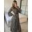 Women's Warm Long Sleeve Dress (L / XL ONE SIZE) ITALIAN FASHION IM4221054