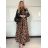 Women's Warm Long Sleeve Dress (L / XL ONE SIZE) ITALIAN FASHION IM4221054