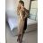 Women's Long Sleeve Knitted Cardigan (S/M ONE SIZE) ITALIAN FASHION IMPSH233091 S / M light brown