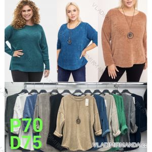 Women's Plus Size Long Sleeve Pendant Warm Tunic (54/56/58 ONE SIZE) ITALIAN FASHION IMBM24212