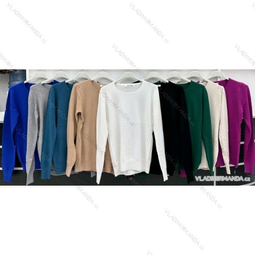 Women's Slim Long Sleeve Sweater (44/46/48 ONE SIZE) ITALIAN FASHION IMBM24207