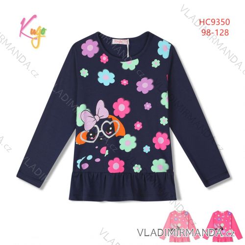 T-shirt with long sleeves children's girls girls (98-128) KUGO ML7227