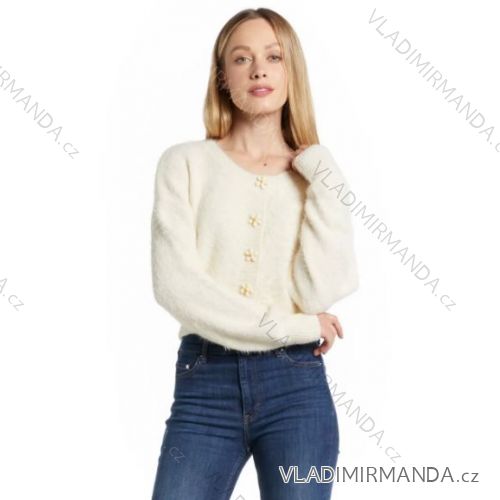 Women's Long Sleeve Knitted Sweater (S/M ONE SIZE) ITALIAN FASHION IMPSH231630