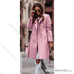 Women's Plus Size Warm Button Up Long Sleeve Coat (40/42/44 ONE SIZE) ITALIAN FASHION IMD24384