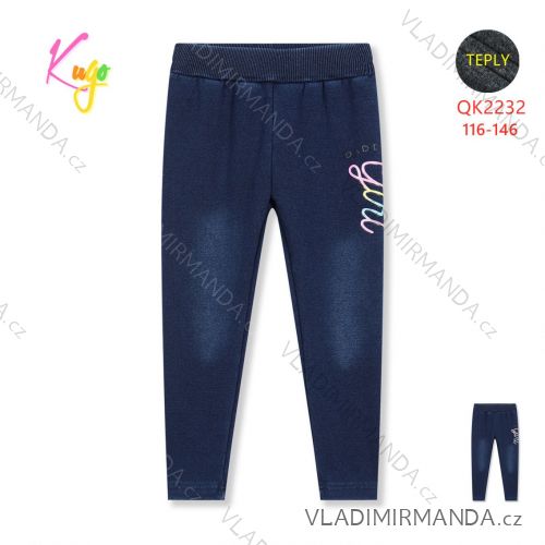 Outdoor cotton children's pants for boys (116-146) KUGO TM8260K