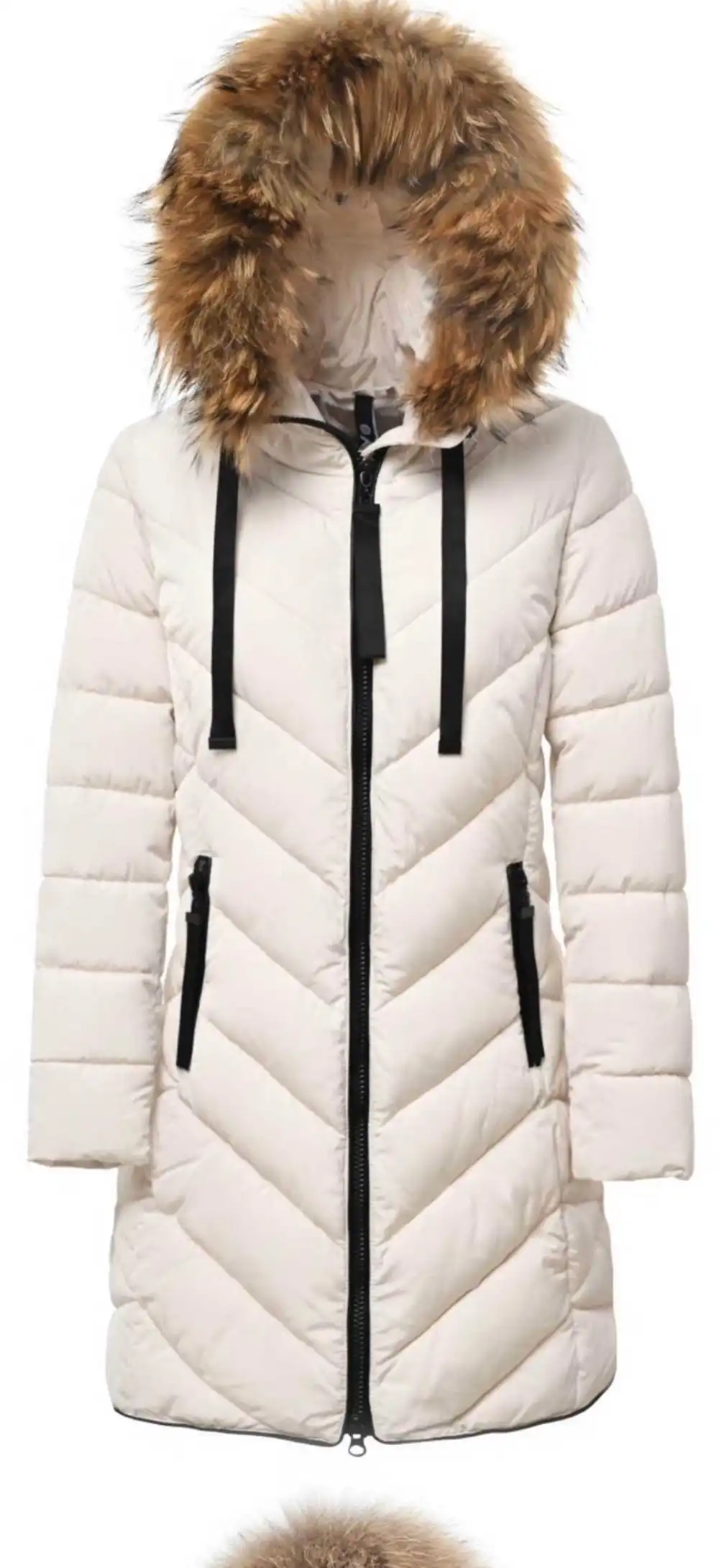 Long Sleeve Women's Winter Zipper Hooded Coat (S-3XL ONE SIZE) ITALIAN FASHION IMPNF242537