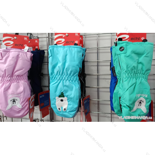 Ski mittens for children, girls and boys (3-8 years) ECHT ECHT24C072