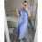 Sleeveless Long Women's Stripe Shirt Dress (uni s/m) ITALIAN Fashion IMM24BR8444