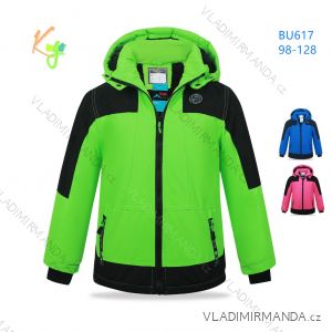 Winter jacket with hood for children, girls and boys (98-128) KUGO BU616