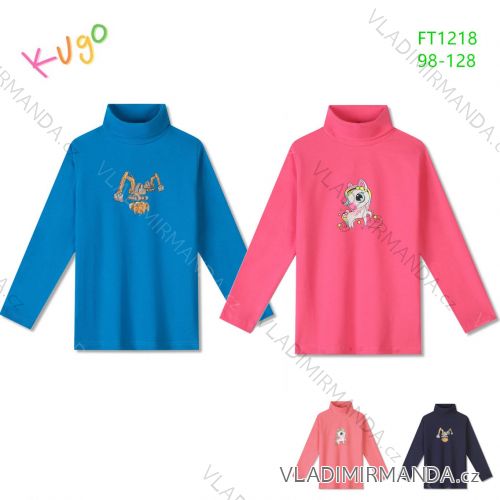 T-shirt with long sleeves children's girls girls (98-128) KUGO ML7227