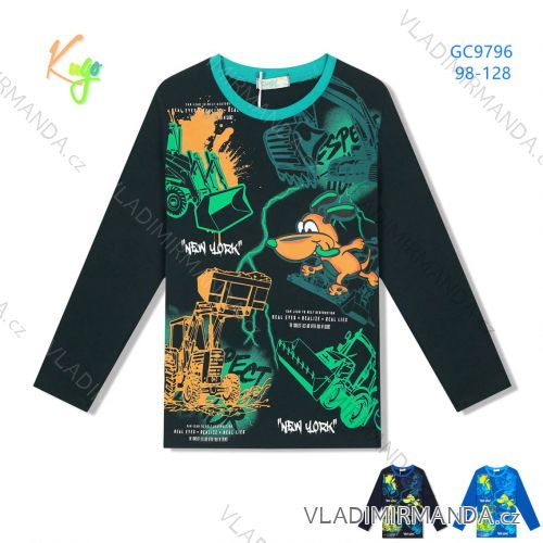 T-shirt long sleeve with sequins children adolescent girls (116-146) KUGO B3258