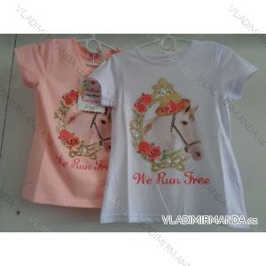 T-shirt short sleeve for girls Girls (98-128) GLASS BEAR C-8970
