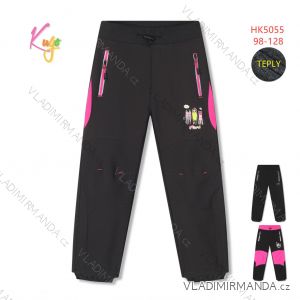 Softshell pants insulated with fleece children's girls and boys (98-128) KUGO HK5058