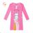 Long-sleeved night shirt for children, teenagers, girls (116-146) KUGO MN3773