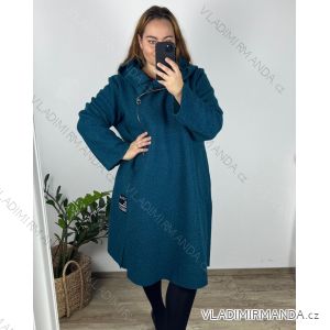 Women's Long Sleeve Alpaca Coat (S/M/L ONE SIZE) ITALIAN FASHION IMWCW23010