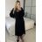 Women's Knitted Carmen Turtleneck Long Sleeve Dress (S/M, L/XL ONE SIZE) ITALIAN IM422A-82356