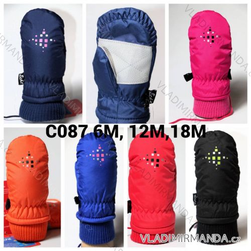 Ski mittens for children, girls and boys (3-8 years) ECHT ECHT24C072