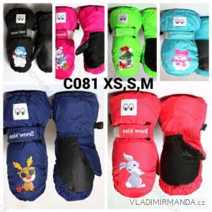 Ski mittens for children, girls and boys (3-8 years) ECHT ECHT24C072