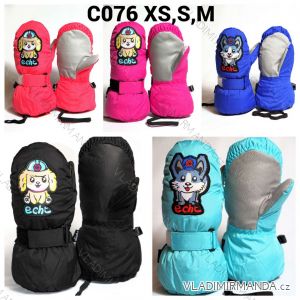 Ski mittens for children, girls and boys (3-8 years) ECHT ECHT24C072