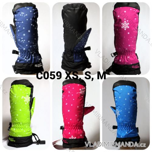 Ski mittens for children, girls and boys (3-8 years) ECHT ECHT24C072