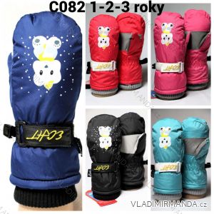 Ski mittens for children, girls and boys (3-8 years) ECHT ECHT24C072