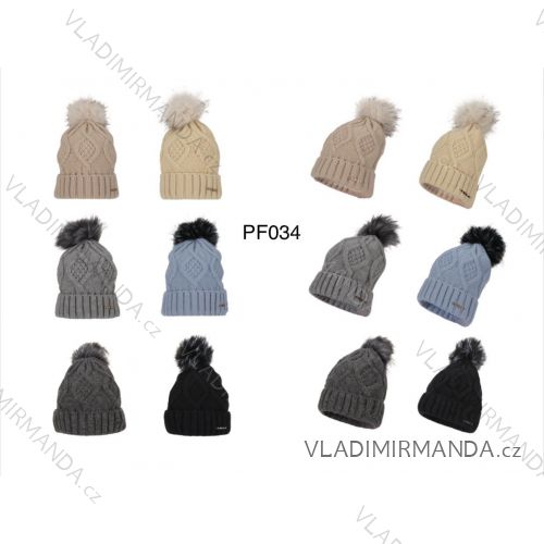 Knitted winter hat (uni) ECHT PF007