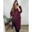 Zippered extended sweatshirt dress long sleeve women (uni m / xl) ITALIAN FASHION IM520351 M/L/XL red