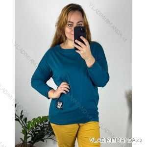 T-shirt tunic long sleeve women's plus size (50/52/54 ONE SIZE) ITALIAN FASHION IM724NANANA/DU