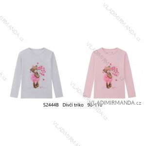 T-shirt long sleeve girls (98-128) WOLF S2442