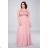 Women's Plus Size (42-48) Long Elegant Party Dress With Wide Straps FRENCH FASHION FMPEL23ROBELAETITIAQS