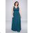 Women's Plus Size (42-48) Long Elegant Party Dress With Wide Straps FRENCH FASHION FMPEL23ROBELAETITIAQS