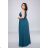 Women's Plus Size (42-48) Long Elegant Party Dress With Wide Straps FRENCH FASHION FMPEL23ROBELAETITIAQS