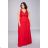 Women's Plus Size (42-48) Long Elegant Party Dress With Wide Straps FRENCH FASHION FMPEL23ROBELAETITIAQS