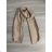 Ladies scarf (one size) DELFIN DEL22JK-198-9 ONE SIZE beige