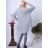 Women's Plus Size Warm Knitted Long Sleeve Dress (52/54/56 ONE SIZE) ITALIAN FASHION IM424637