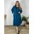 Women's Plus Size Long Sleeve Coat (3XL/4XL ONE SIZE) ITALIAN FASHION IMWQ233045 black 3xl / 4xl